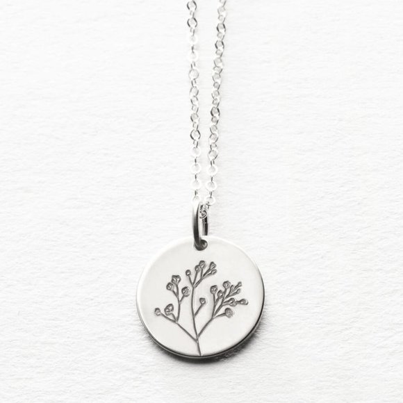 Baby's Breath Floral Bohemian Cute Charm Necklace - Picture 5 of 16